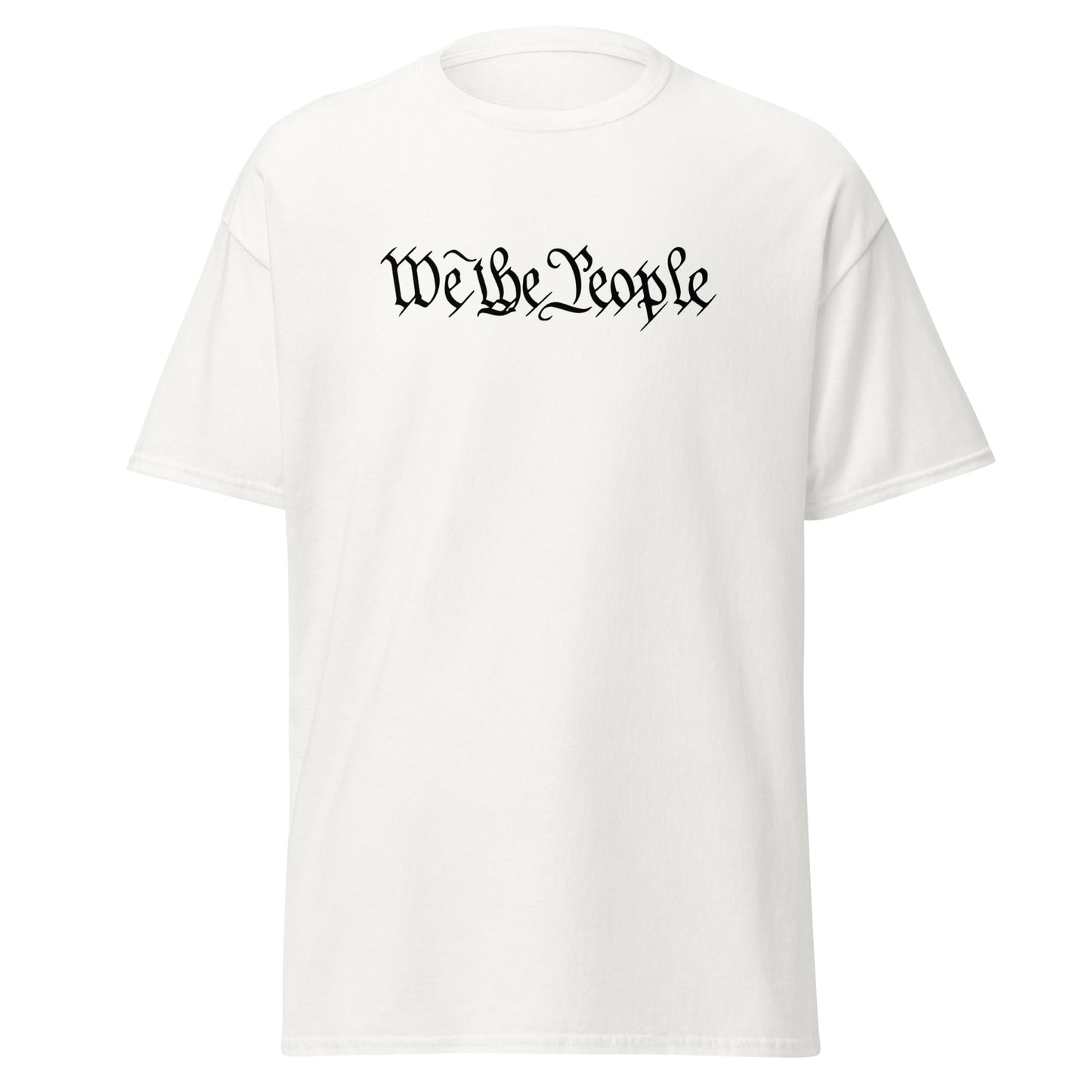 "We The People" Short Sleeve T-Shirt black ink