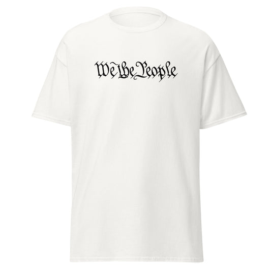 "We The People" Short Sleeve T-Shirt black ink
